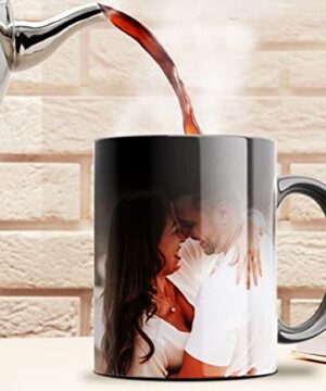 Personalized Gift Custom Photo Quote Name Wish Ceramic Magic Mug for Birthday Gift, Anniversary Gift Etc 325 ML