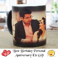 Personalized Gift Custom Photo Quote Name Wish Ceramic Magic Mug for Birthday Gift, Anniversary Gift Etc 325 ML - Image 2