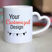 Coffee Mug Best Gift for Wife, Anniversary, Birthday, Girlfriend, Valentines Day Gift for Wifey-Pink Heart Handle Mug