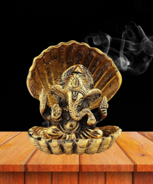 Divya Mantra Ganesha Idols for Home Decor Murti God Idol Pooja Vinayagar Statue Lord Ganpati Mandir Decorative Indian Temple Office Kitchen Living Room Decoration Item (Shell Ganesh)