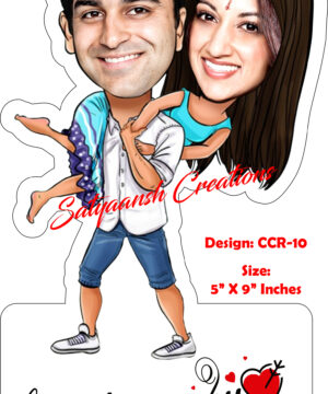 Personalized Caricature Gift for Romantic Couple CCR 10