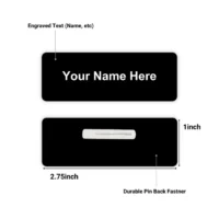 Badges Premium Acrylic Rectangle Pocket pins - Image 2
