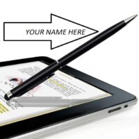 Personalized Black Metal Pen with Name Engraved - Image 2