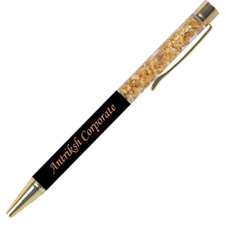 Personalized Pen With Name Engraved Metal Pen For Gifting with Box, Name Printed On Body (Golden)