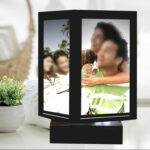 LED Rotating Lamp MDF Photo Frame Night Lamp Personalized Print Photo Frame Gifts for Birthday, Anniversary etc for Wife Girlfriend Mother Daughter Boyfriend Husband Parents etc.
