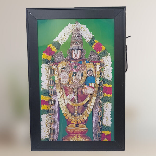 Lord Venkateswara Swamy - LED FRAME 12x18 Inches
