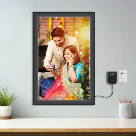 Photo Frame Led Customization Gifts for Birthday, Marriage, Couples, Night Light Lamp, Light Picture Frame-12 x 18 Inches