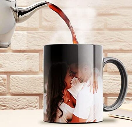 Personalized Gift Custom Photo Quote Name Wish Ceramic Magic Mug for Birthday Gift, Anniversary Gift Etc 325 ML
