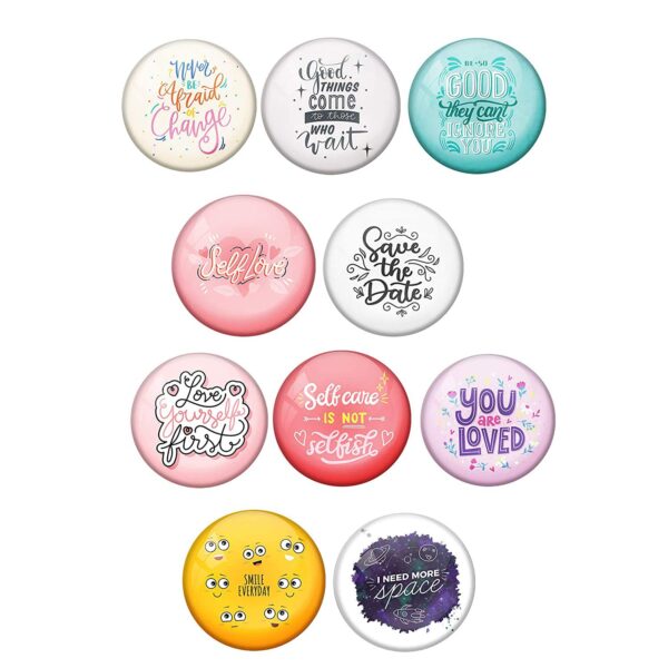 Button Badges for Promotions 58mm in round size- set of 6 pcs