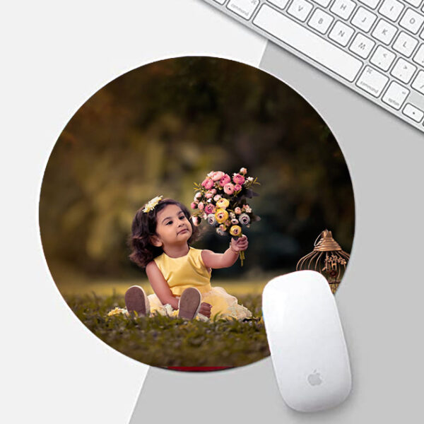Personalized Mouse Pads with Your Photo Print - Round Shape