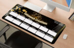 Gaming Mouse Pad - Large Size | Mouse Pad Calendar 2026 with Name / Brand / Photo