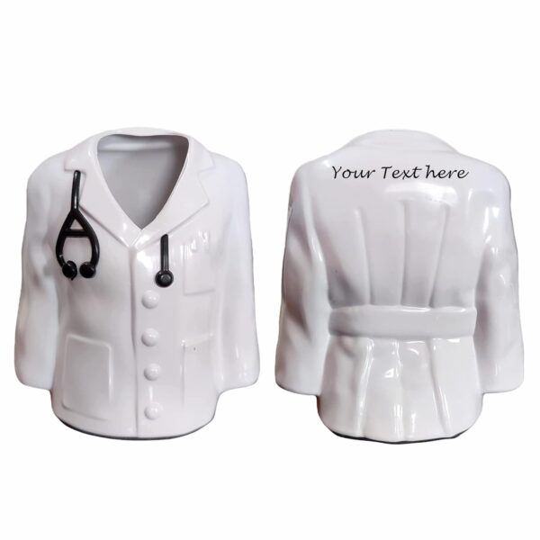 Doctor Coat Pen Stand For Doctors, Surgeons, Medico, Dr. & Medical Aspirants.  (White)