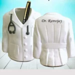 Doctor Coat Pen Stand For Doctors, Surgeons, Medico, Dr. & Medical Aspirants.  (White)