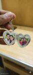 Metal Keychain Heart Shape Photo Print couple photos | Lovers | Valentin gifts