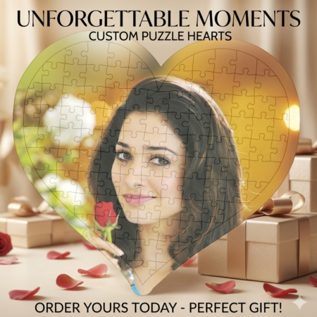 Customized Heart Shape Puzzle for Valentine Day Special