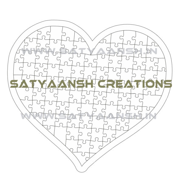 Customized Heart Shape Puzzle for Valentine Day Special