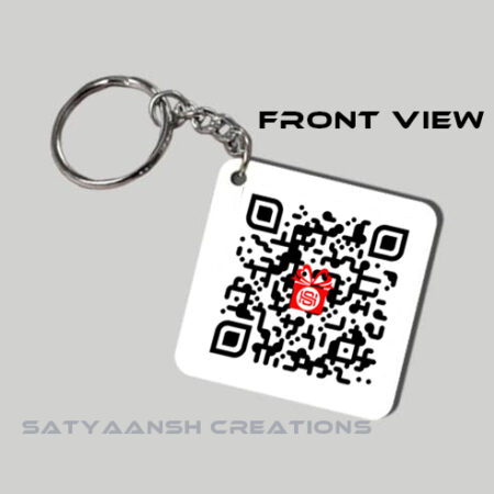 Minimal. Modern. Powerful. Acrylic QR Code Keychains to grow your online sales