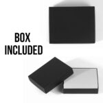 Customized Wallet with Name & Charm - Black