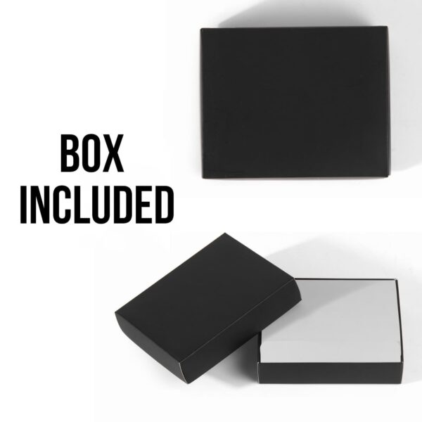 Customized Wallet with Name & Charm - Black