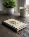 Brown Customized Bamboo A5 Size Notebook in Natural Finish