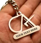 CA Stainless Steel Customizable Engraved Key Ring with Names – Best Gift for Chartered Accountants