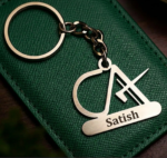 CA Stainless Steel Customizable Engraved Key Ring with Names – Best Gift for Chartered Accountants