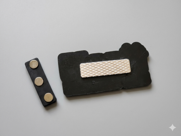 Gold Acrylic Magnetic Badge – Premium Personalized Name Badge