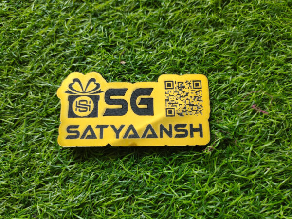 Gold Acrylic Magnetic Badge – Premium Personalized Name Badge