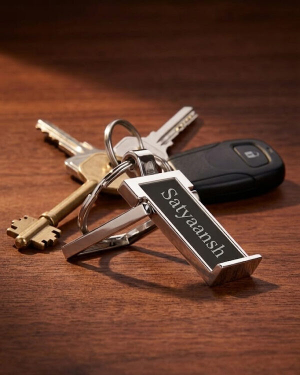 🔑 2-in-1 Metal Keychain + Mobile Stand 📱