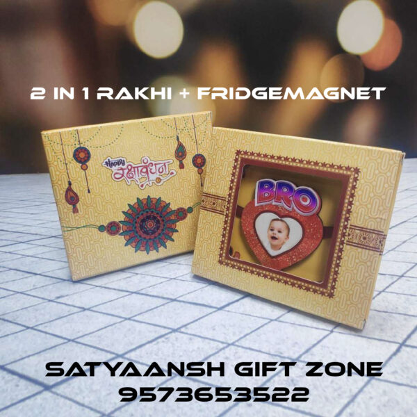 Rakhi - 2 in 1 Customized Photo Rakhi