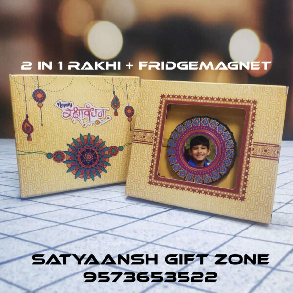 Rakhi - 2 in 1 Customized Photo Rakhi