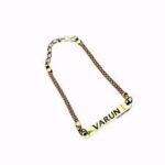 Personalized Gold Name Bracelet Rakhi