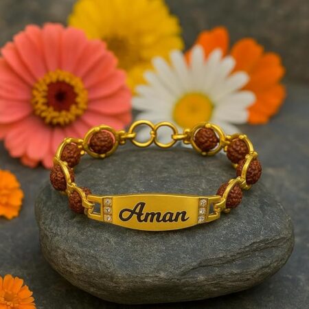 Customized Rudraksha Rakhi