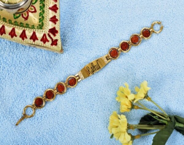 Customized Rudraksha Rakhi