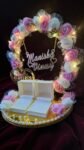 A beautiful beginning deserves a beautiful presentation! Customized Ring Platter — made to make your special moment unforgettable. ❤️