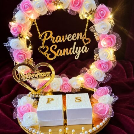 A beautiful beginning deserves a beautiful presentation! Customized Ring Platter — made to make your special moment unforgettable. ❤️